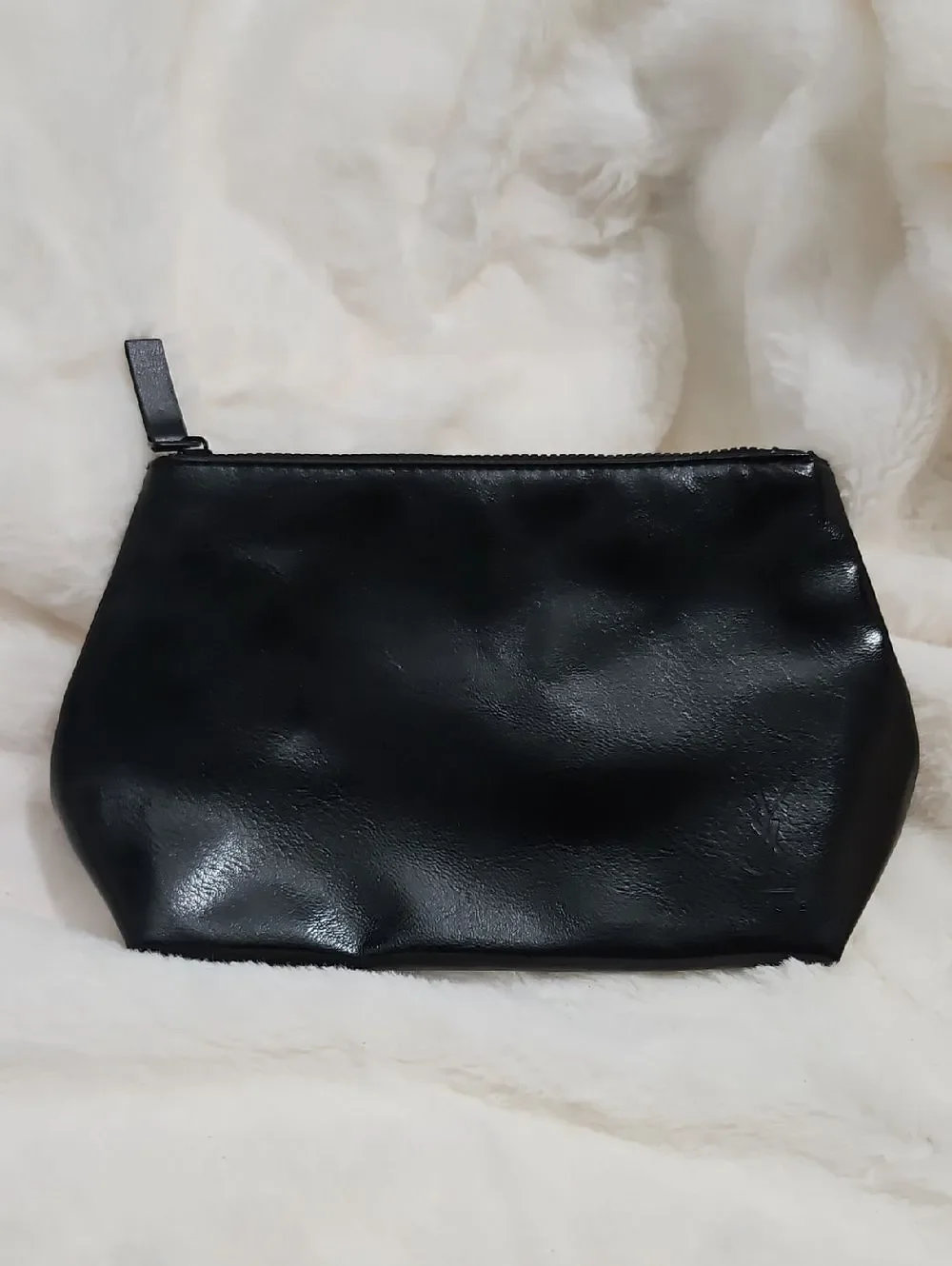 Yves Saint Laurent Beauté Black Cosmetic Makeup Bag Pouch YSL Beauty